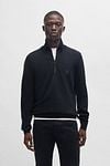 BOSS Kanobix Half Zip Sweater Dark Blue Model / Voorkant