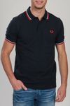 Fred Perry Polo Navy White Red M3600-471 Navy