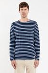 Armor-Lux Houat Sweater Navy Stripes Model / Voorkant