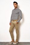 Desoto Shirt Cube Navy Model / Voorkant