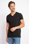 Alan Red V-Neck Dean T-Shirt (2Pack) Black Model / Voorkant