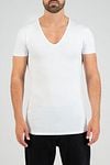 Slater 2-pack Stretch Deep V-neck T-shirt White Model / Voorkant