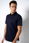 Desoto Short Sleeve Jersey Shirt Print Navy Model / Voorkant