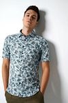 Desoto Short Sleeve Jersey Shirt Print Light Blue Model / Voorkant
