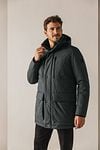 State Of Art Winter Coat Green Model / Voorkant