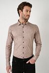 Desoto Chemise Flanel Mélanger Beige Model / Voorkant