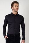 Desoto Shirt Print Wings Navy Model / Voorkant