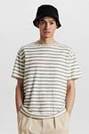 Anerkjendt Kikki T-shirt Green Striped Model / Voorkant