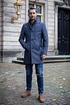 Suitable Prestige Hamburg Coat Navy Model / Voorkant