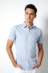 Desoto Short Sleeve Jersey Shirt Light Blue Model / Voorkant