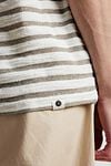 Anerkjendt Kikki T-shirt Grün Gestreift Model / Detail