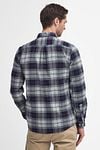 Barbour Chemise Kyeloch Carreaux Bleu Gris Model / Achterkant