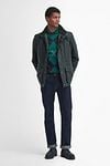 Barbour Falstone Wax Jacket Dark Green Model / Voorkant