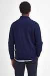 Barbour Talder Zip Cardigan Wool Dark Blue Model / Achterkant