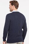 Barbour Tisbury Pullover Wolle Dunkelblau Model / Achterkant