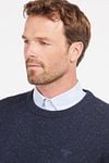 Barbour Tisbury Pullover Wolle Dunkelblau Model / Detail