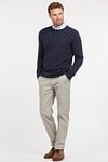 Barbour Tisbury Trui Wolmix Donkerblauw Model / Voorkant