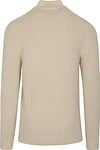 Profuomo Cardigan Boiled Wool Ecru Product / Achterkant
