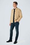 No Excess Overshirt Corduroy Beige Model / Voorkant