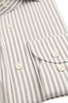 Profuomo Hemd Streifen Cutaway Beige Product / Detail