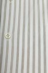 Profuomo Japanese Knitted Overhemd Streep Beige Product / Detail