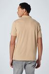 No Excess Polo Linnen Beige Model / Achterkant