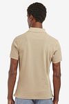 Barbour Tartan Pique Polo Shirt Beige Model / Achterkant
