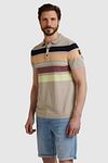 Vanguard Knitted Polo Shirt Beige Model / Zijkant