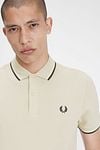 Fred Perry Polo M3600 Beige U87 Model / Detail