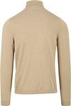 Suitable Pull Col Roulé Cable Beige Product / Achterkant