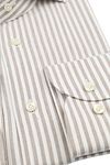 Profuomo Shirt Stripe Cutaway Beige Product / Detail