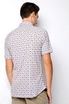 Desoto Short Sleeve Jersey Shirt Print Beige  Model / Achterkant