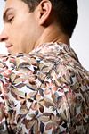 Desoto Short Sleeve Jersey Shirt Print Beige Model / Zijkant