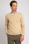 Suitable Respect Cotton Vinir Pullover Beige Model / Voorkant