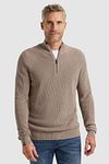 Vanguard Pullover Half Zip Beige Model / Voorkant