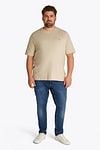 Tommy Hilfiger T-shirt Big & Tall Beige Model / Voorkant