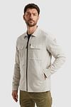 PME Legend Overshirt 2 Tone Slub Ecru Model / Voorkant