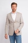 Suitable Linen Blazer Beige Model / Voorkant