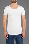 Garage Stretch Basic Black Deep O-Neck Model / Voorkant