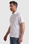 Vanguard Chemise Manches Courtes Blanche Model / Zijkant