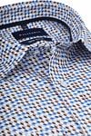 Suitable Hemd Construct Druck Blau Product / Detail