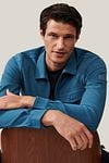 Cavallaro Zelo Hemdjacke Blau Model / Sfeerbeeld