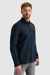 PME Legend Overshirt Mattweave Navy Model / Zijkant