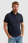 PME Legend Poloshirt Jacquard Jersey Navy Model / Voorkant