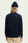 Scotch and Soda Pullover Mix Wolle Gesprenkelt Dunkelblau Model / Achterkant
