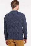 Barbour Pullover Lambswool Knitted Navy Model / Achterkant