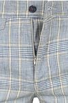 Suitable Chino Linen Blend Ruiten Blauw Product / Detail