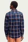 Scotch and Soda Hemd Blauw Geruit Model / Achterkant