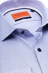 Suitable Overhemd Twill Print Blauw Product / Detail