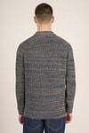 KnowledgeCotton Apparel Trui Yarn Blauw Model / Achterkant